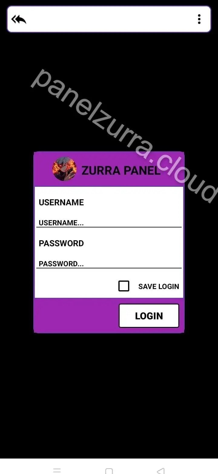 Screenshot of Panel Zurra Game Hack